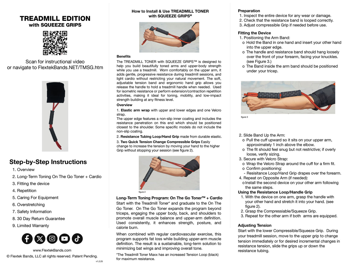 Treadmill Toner with Squeeze Grips - Single